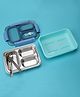 KIDLINGSS Triple Compartment Insulated Lunch Box - Blue & Green