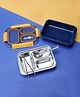 KIDLINGSS Triple Compartment Insulated Lunch Box - Yellow & Navy