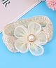 Babyhug Flower & Bead Applique Headband - Beige