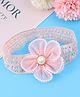 Babyhug Flower & Bead Applique Headband - Pink