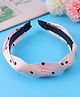 Pine Kids Hair Band with Polka Dot Print Free Size - Pink