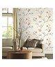 ANNA CREATIONS Self Adhesive Wallpaper Waterproof Vinyl Wall Stickers PVC DIY Wall Papers (45x304 CM) (Beige Flower)