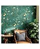 ANNA CREATIONS Self Adhesive Decorative Peel Stick Green Cherry Waterproof Floral Wallpaper Removable Vintage Wall Sticker for Living Room Bedroom Decoration PVC Vinyl DIY Wall Stickers 45 x 304 cm