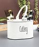 VONCASA Off White Cutlery Holder