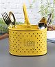 VONCASA Polka Dot Cutlery Holder - Yellow