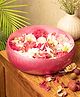 VONCASA Pink Decorative Bowl (Peach Enamel)