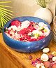 VONCASA Blue Decorative Bowl (Blue Enamel)