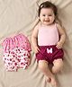 Babyoye Cotton Spandex Floral & Butterfly Printed Bloomers Pack Of 3 - Pink & Maroon