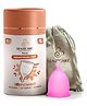 Senzicare Truecup Reusable Menstrual Cup Up to 10 Hours Protection|No Leakage, Rashes Free(Small)