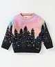 Yellow Apple  Wool Knit Full Sleeves Sweater with Christmas Theme Design - Blue