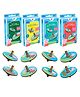 ThinkerPlace Peppa Pig Spinning Tops with Interactive Learning | DIY Educational Toy for Kids | 4 Packs
