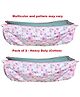 Aamivi New Baby Born Cradle's Hammock Cotton Swing Jhoola with Mosquito Net Combo Pack of 2 (Multicolor)