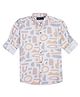 CAVIO Cotton Full Sleeves Abstract Printed Shirt - Gold