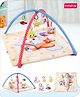 Babyhug Play Gym with Hanging Soft Toys|Elephant on Plane Theme Soft Activity Play Mat|Portable & Easy to Carry with Detachable Toys|2+ Months|Motor Skill Development |Ideal for gifting|BIS