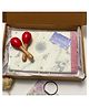 Gudgoodie Baby Gift Set Cotton Muslin Dohar and Set of 2 Maracas  Galactic Adventure
