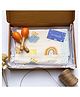 Gudgoodie Baby Gift Set Cotton Muslin Dohar and Set of 2 Maracas  Rainbow Dreams