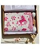 Gudgoodie Baby Gift Set Cotton Muslin Dohar and Set of 2 Maracas  Magical Unicorns