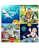Fiddlys Jigsaw Puzzles 16 Pieces for Kids (Pack of 4 Mix -16 Pcs)