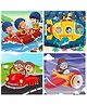 Fiddly's Jigsaw Puzzles 16 Pieces for Kids   (Pack of 4 Vehicles -16 Pcs)