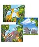 Fiddlys 54 Pcs Wood Jigsaw Puzzles for Kids & Children (Pack of 3-wild Animal -54 Pcs)
