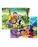 Fiddlys 54 Pcs Wood Jigsaw Puzzles for Kids & Children (Pack of 2-animal+sea-54 Pcs)
