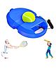 CRUSTY Rebounce Ball Cricket & Tennis Training Ball, Bounce Back Marvel, Fillable Stand with Water or Sand for Weight