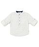 Milou Cotton Full Sleeves Polka Dots Printed Shirt - White