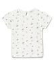 Milou Cotton Half Sleeves Ice Cream & Tree Printed Tee - Cream