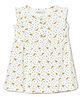Milou Sleeveless Frill Detailed Fruits & Polka Dots Printed Dress - White