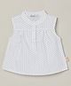 Milou Sleeveless Polka Dots Printed Dress - White
