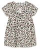 Milou Half Sleeves Floral Printed Lace Detailed Dress - Off White