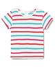 Milou Half Sleeves Striped Tee - Multi Colour