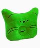 Fantasy India Baby Soft Neck Support Pillow for Head Shaping Shape Supporter Cat Face Pillow - Green