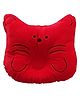 Fantasy India Baby Soft Neck Support Pillow for Head Shaping Shape Supporter Cat Face Pillow - Red