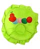 Fantasy India Baby Soft Neck Support Pillow for Head Shaping Shape Supporter Caterpillar Embroided Pillow - Green
