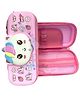 Bunie Unicorn Theme Pencil Pouch Case for Girls - Pink