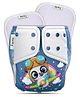 Deedry Premium Leakage Proof Reusable Cloth Diaper with Quick Dry Ultra Thin pads|Freesize (5-18kg) ,Rash Free, for Kids 3 months-3 Yrs|Stay Dry & Lasts up to 3Hrs (Blue White)