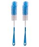 Adore Duece Long Handled Nylon Baby Bottle Cleaning Brush Kit Pack of 2- Blue