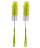 Adore Duece Long Handled Nylon Baby Bottle Cleaning Brush Kit Pack of 2- Orange