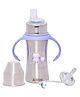Adore Twilight 2in 1 Stainless Steel Sipper with Twin Handle 250ml- Purple Owl