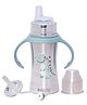 Adore Twilight 2in 1 Stainless Steel Sipper with Twin Handle 250ml- Green Dino