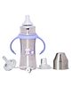 Adore Trion 3 in 1 Stainless Steel Sipper with Twin Handle 250ml- Purple Owl