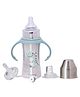 Adore Trion 3 in 1 Stainless Steel Sipper with Twin Handle 250ml- Green Dino