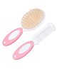 Adore NATURO The Natural Soft Bristle Baby Brush & Comb Set- Pink