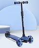 Play Nation Rapido Premium Kids Scooter with Aluminum Handle & Flashing LED Wheels - Blue| Plug & Play| Lean-to-Steer| Toy for 3 to 8 year Boys and Girls| Activity Gift