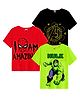 KUCHIPOO Pack of 3 Marvel Avengers Featuring  Half Sleeves Super Heroes Printed Tee - Red Black & Green