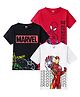 KUCHIPOO Pack of 3 Marvel Avengers Featuring  Half Sleeves Spiderman Printed Tee - Red Black & White