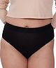 BeMe Mid Brief Solid Reusable Leak-Proof Period Panty For Women - Black