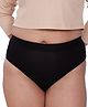 BeMe Mid Brief Solid Reusable Leak-Proof Period Panty For Women - Black