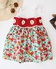 Woonie Summer Crochet Floral Granny Square Detail Dress - Red